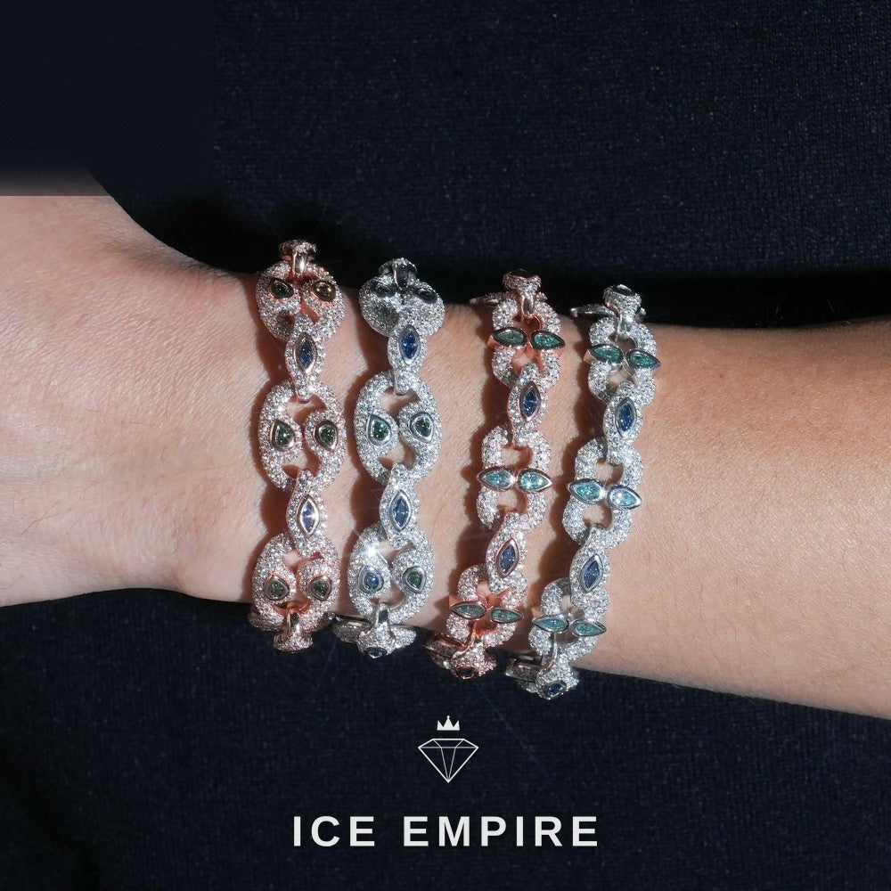 Iced Out Rose Gold Plated Moissanite Cuban Chain