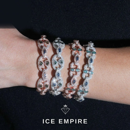 Iced Out Rose Gold Plated Moissanite Cuban Chain