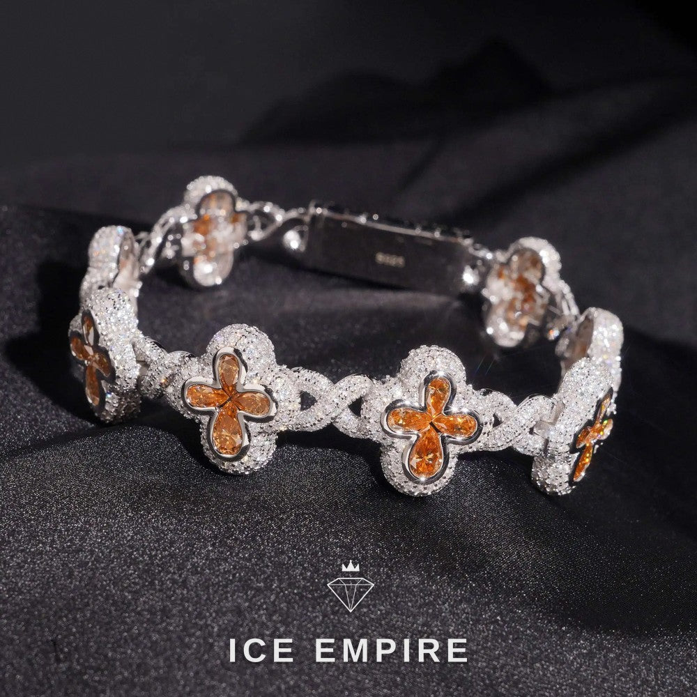 Iced Out 925 Silver Moissanite Cuban Chain