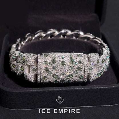 Iced Out 925 Silver Moissanite Cuban Chain
