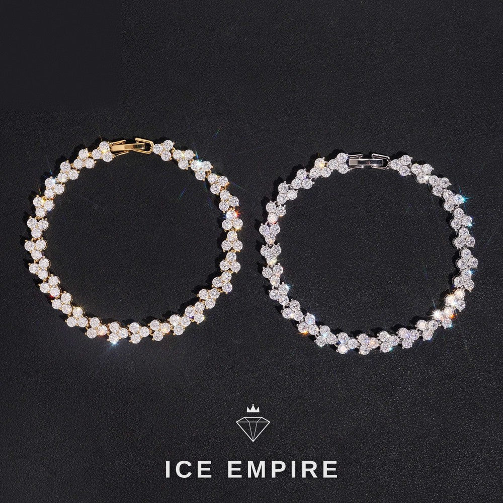 Iced Out 925 Silver Moissanite Tennis Bracelet