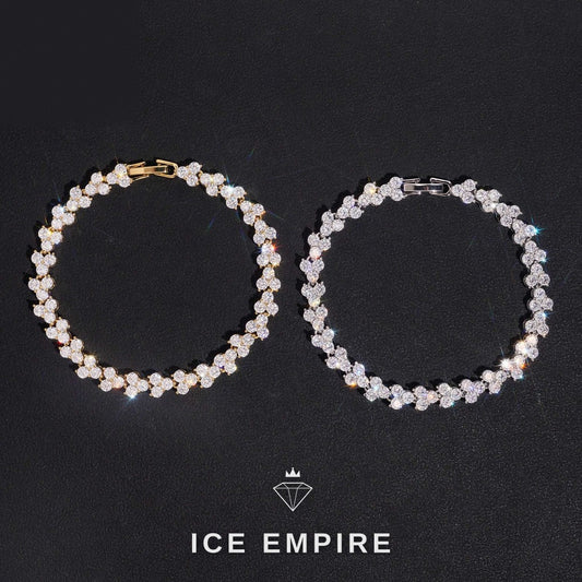 Iced Out 925 Silver Moissanite Tennis Bracelet