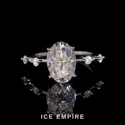 Iced Out Gold Plated Moissanite Wedding Band