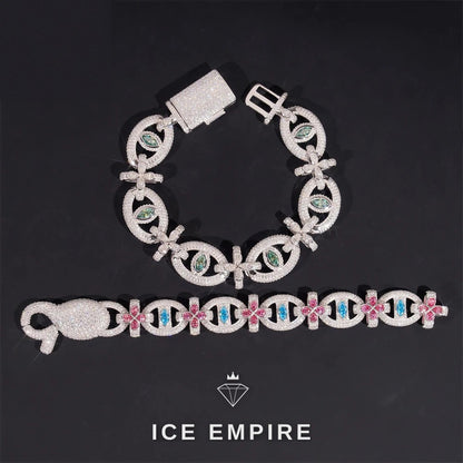 Iced Out Rose Gold Plated Moissanite Cuban Chain