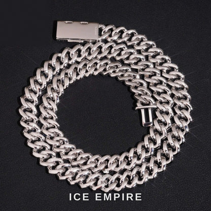 Iced Out Rose Gold Plated Moissanite Cuban Chain