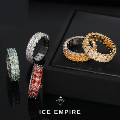 Iced Out Gold Plated Moissanite Ring