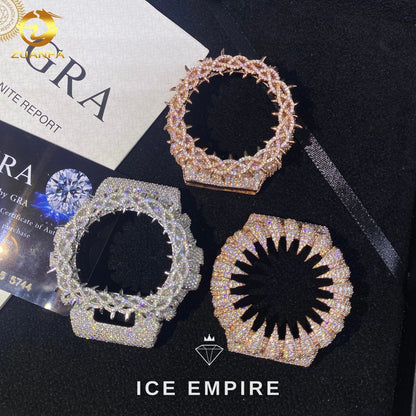 Iced Out 925 Silver Moissanite Watch