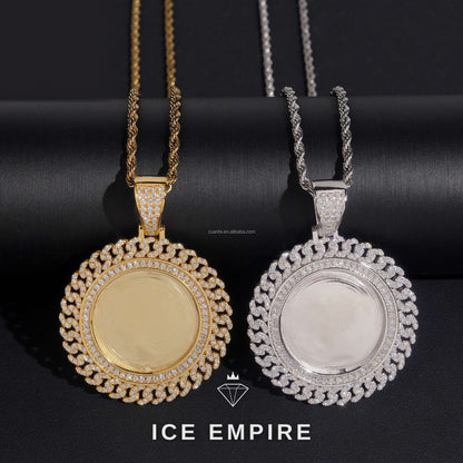 Iced Out 925 Silver Moissanite Pendant