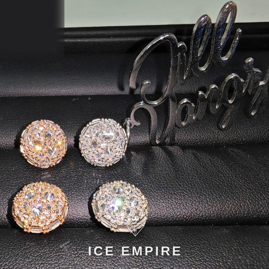 Iced Out Baguette 925 Silver Moissanite Earrings