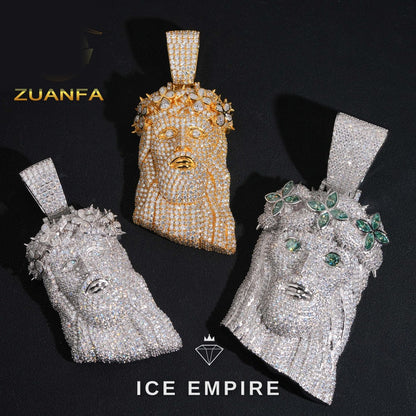 Iced Out 925 Silver Moissanite Pendant