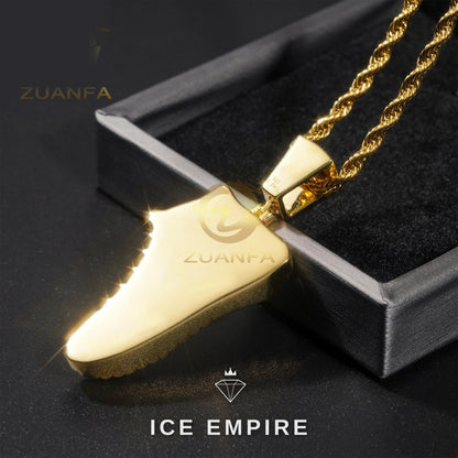 Iced Out Gold Plated Moissanite Pendant