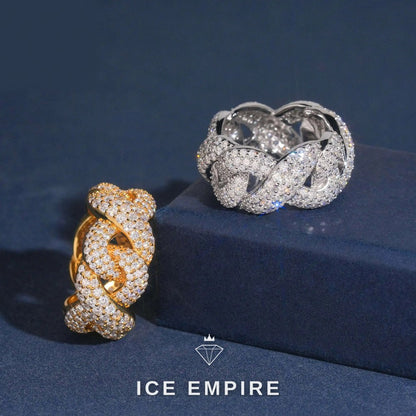 Iced Out 925 Silver Moissanite Cuban Chain