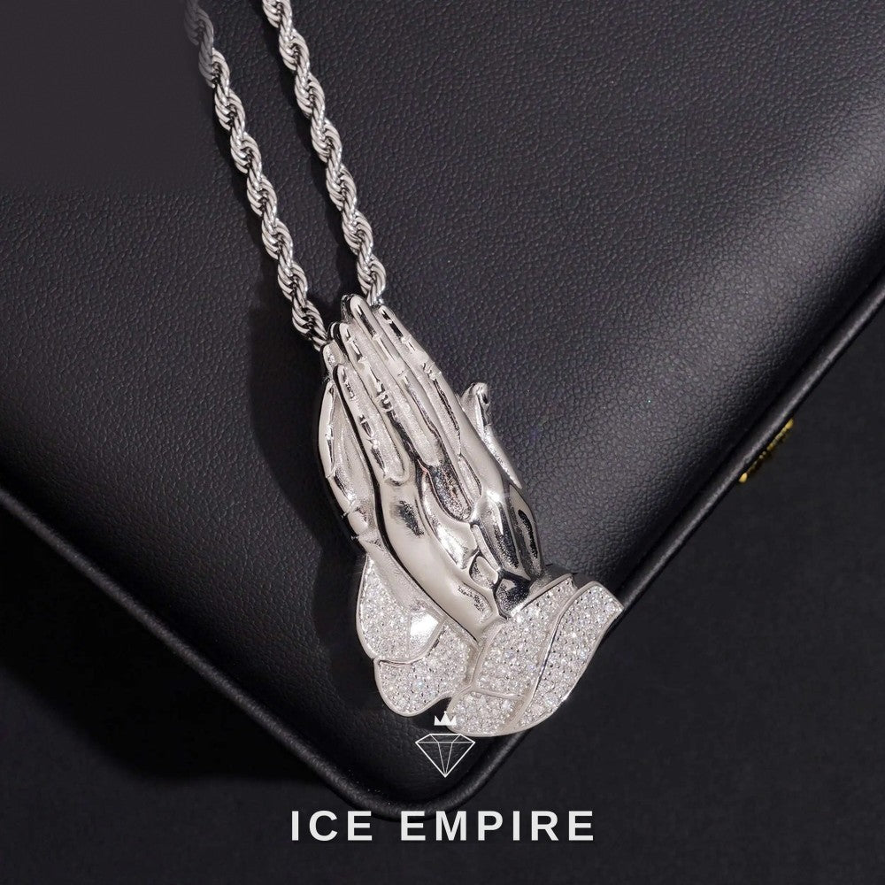Iced Out 925 Silver Moissanite Pendant