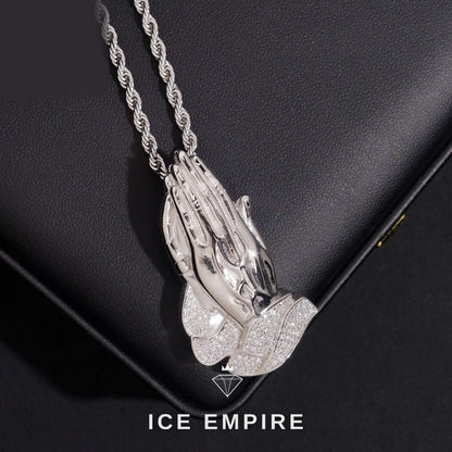 Iced Out 925 Silver Moissanite Pendant