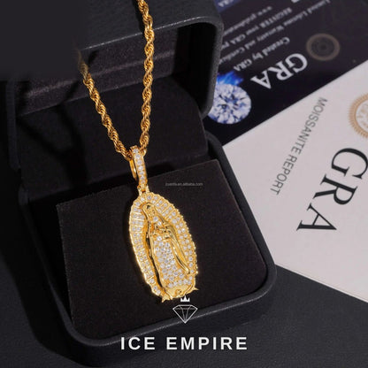 Iced Out Gold Plated Moissanite Pendant