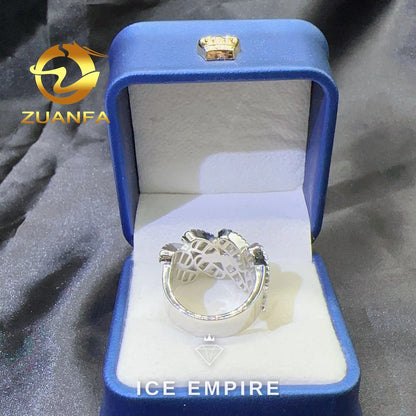 Iced Out Baguette 925 Silver Moissanite Cuban Chain