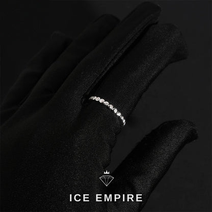 Iced Out 925 Silver Moissanite Ring