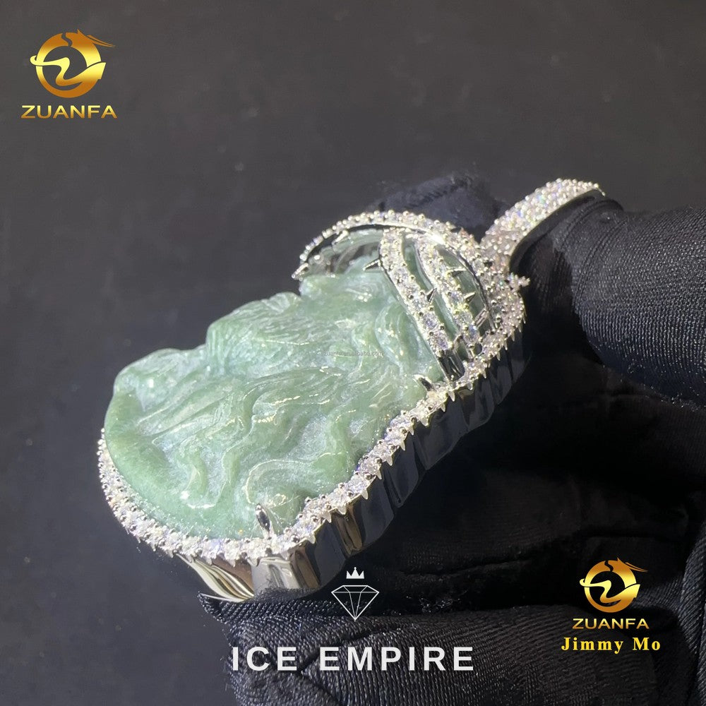 Iced Out 925 Silver Moissanite Pendant