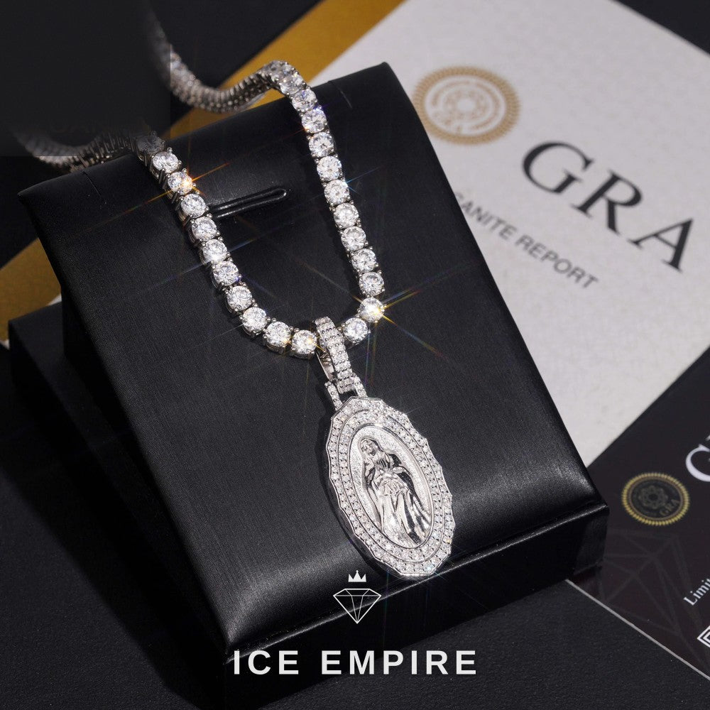 Iced Out Rose Gold Plated Pendant