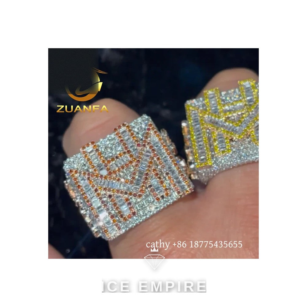 Iced Out 925 Silver Ring