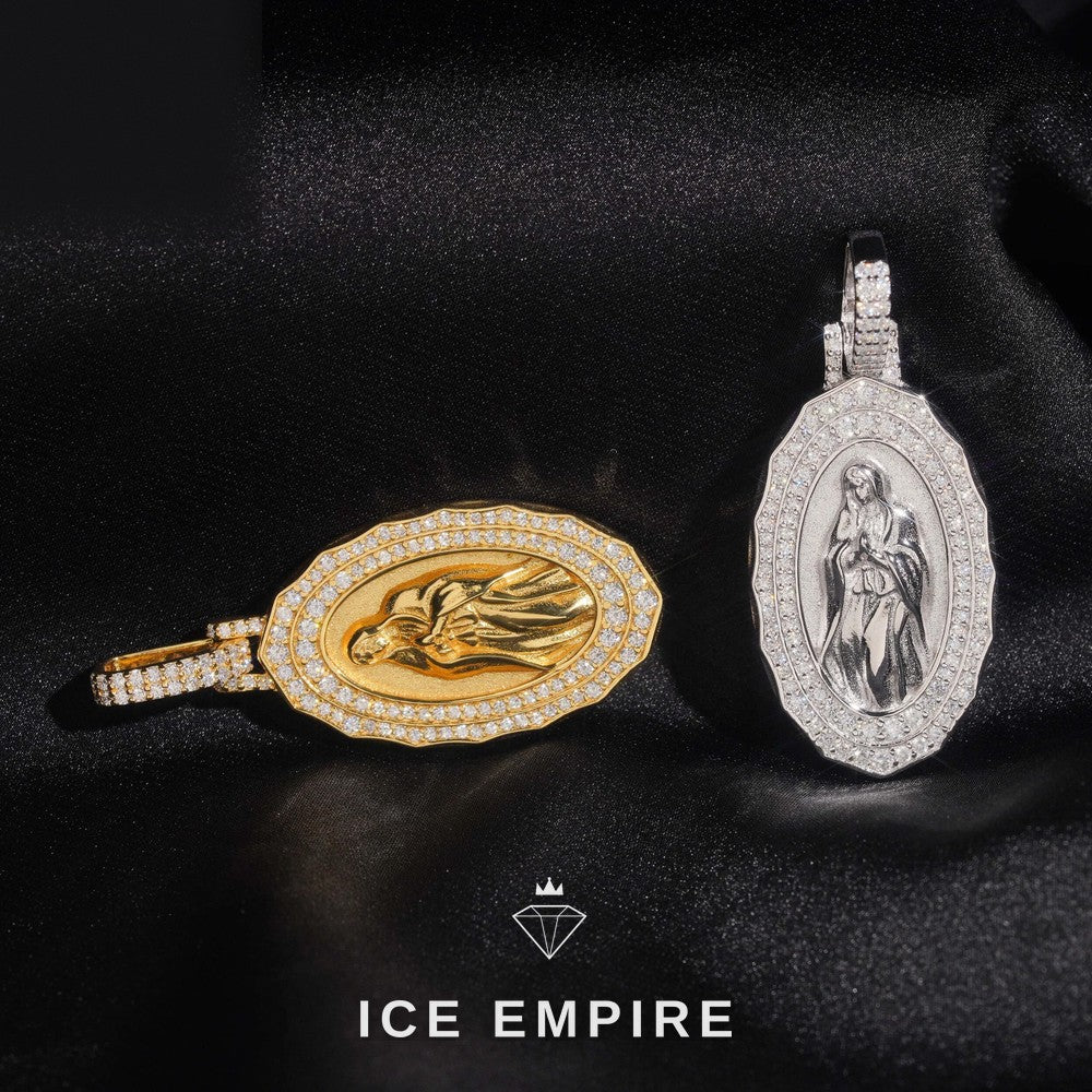 Iced Out Gold Plated Lab Grown Diamond Pendant