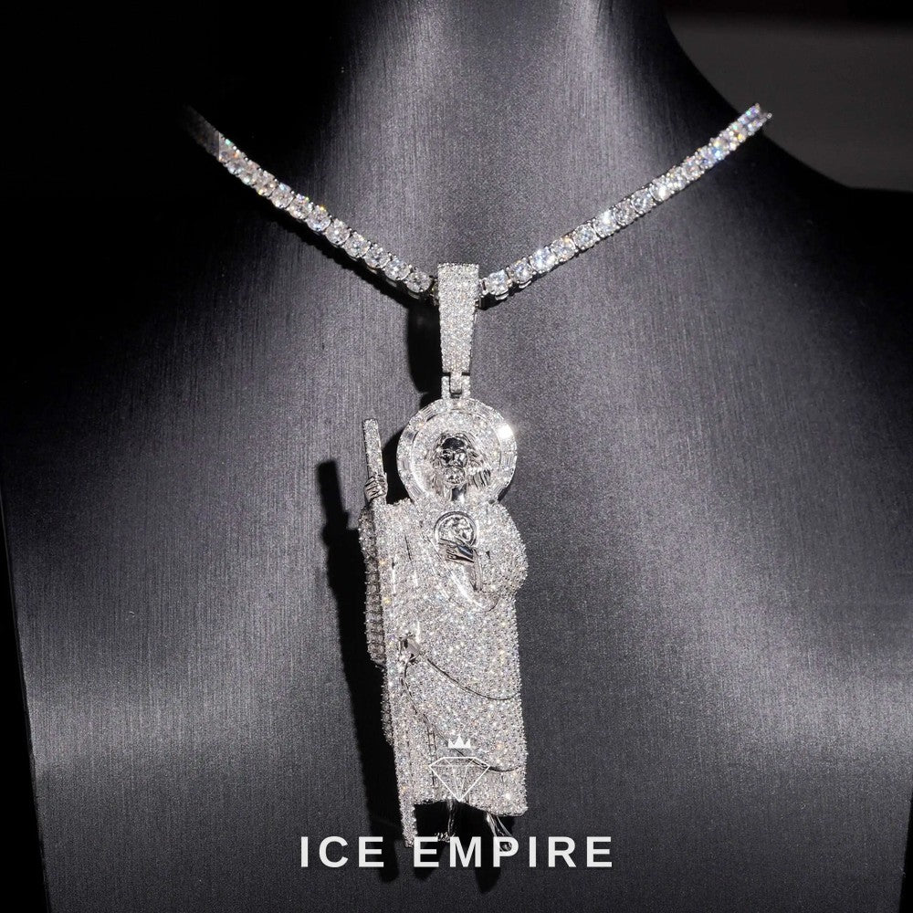Iced Out Gold Plated Moissanite Pendant