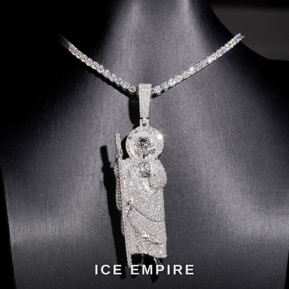 Iced Out Gold Plated Moissanite Pendant