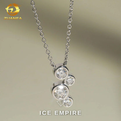 Iced Out Rose Gold Plated Moissanite Cuban Chain