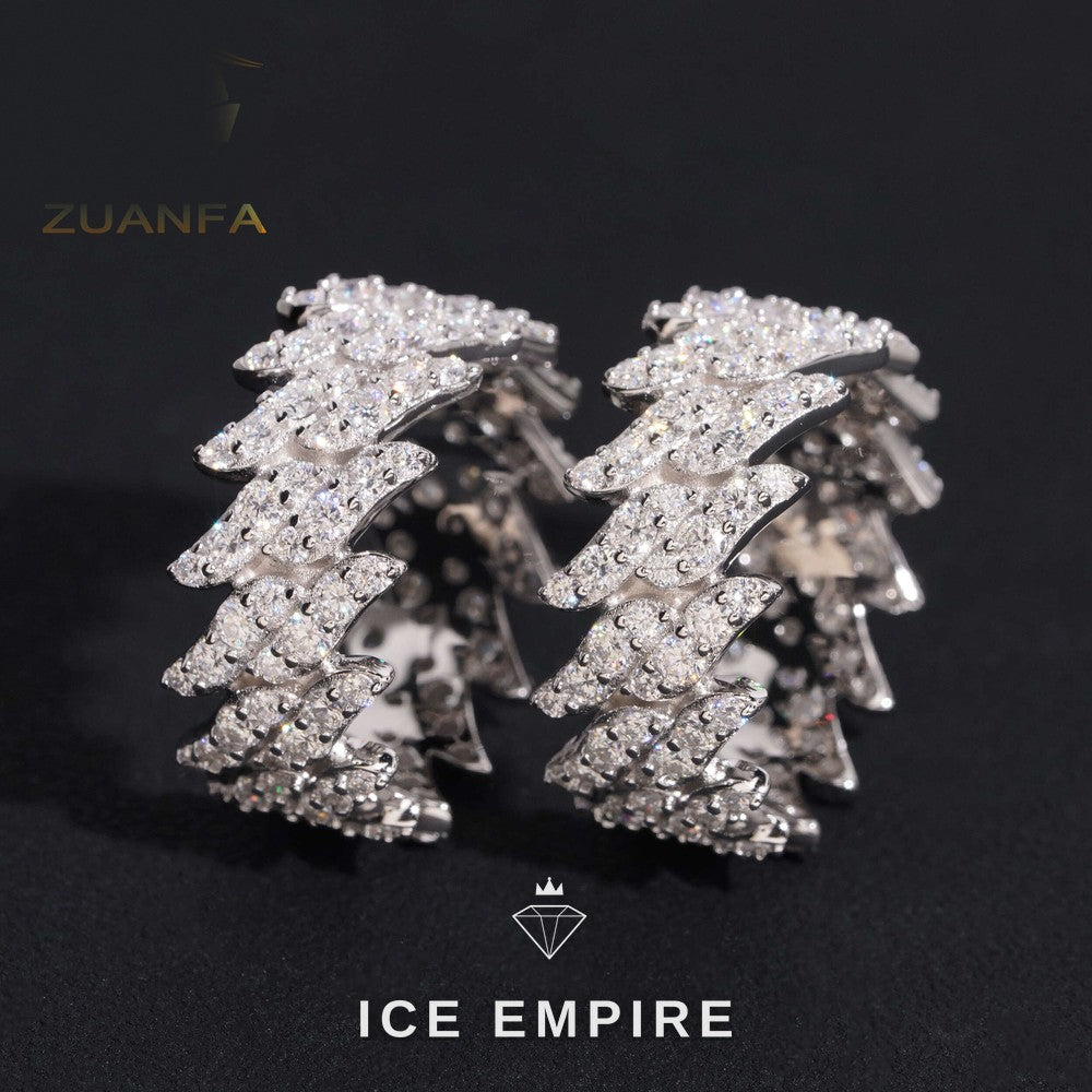 Iced Out 925 Silver Moissanite Cuban Chain