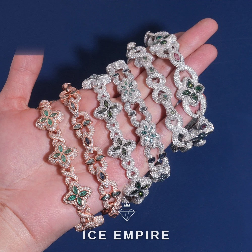 Iced Out Rose Gold Plated Moissanite Cuban Chain