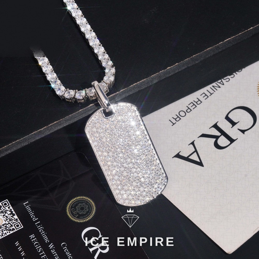 Iced Out 925 Silver Pendant