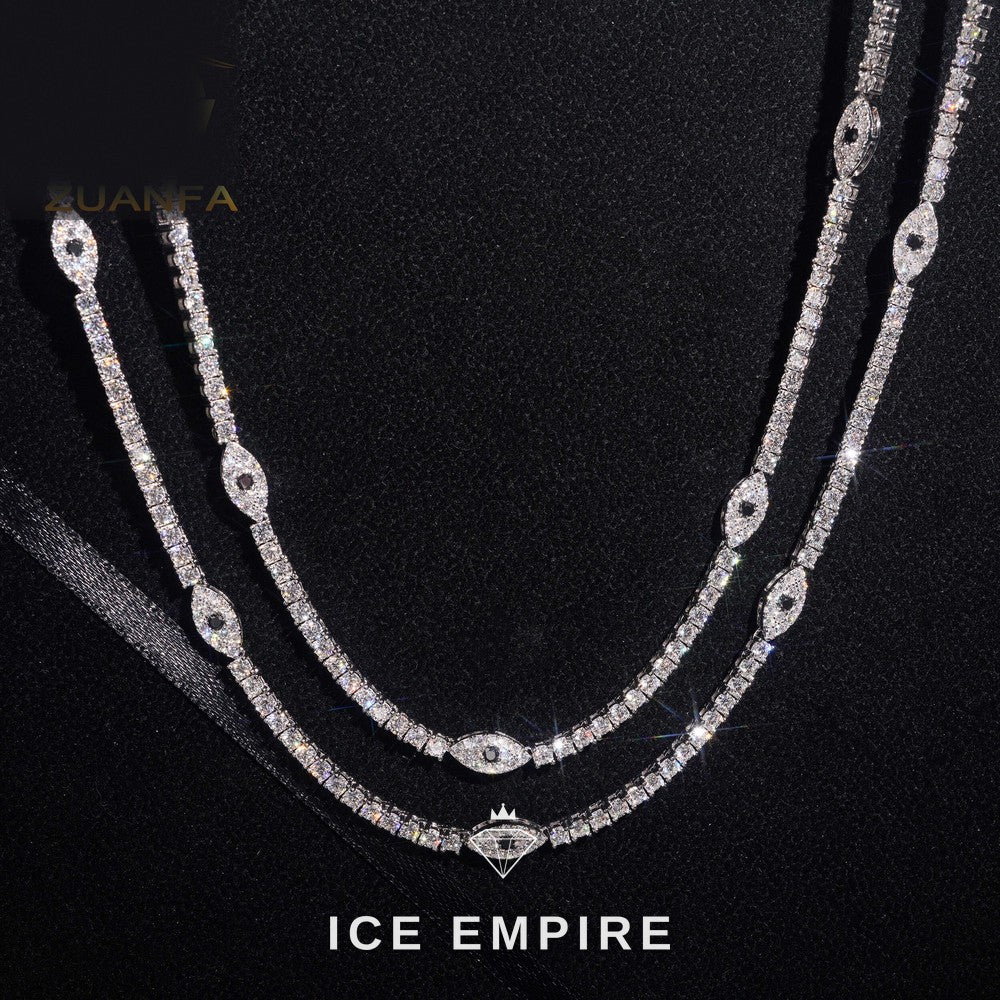 Iced Out Rose Gold Plated Moissanite Cuban Chain