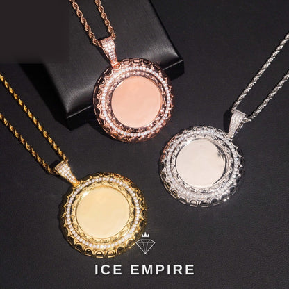 Iced Out 925 Silver Moissanite Pendant
