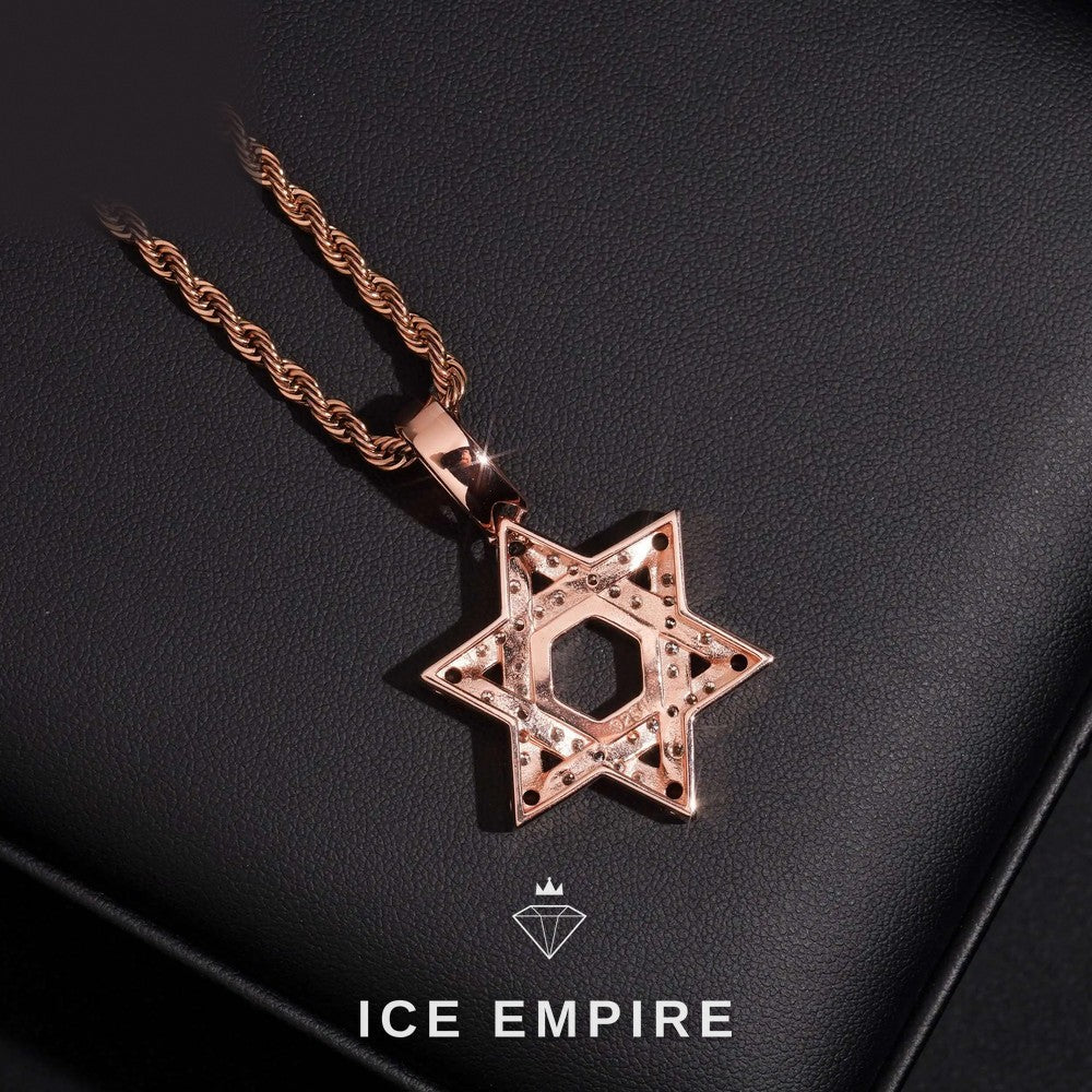 Iced Out Baguette 925 Silver Moissanite Pendant