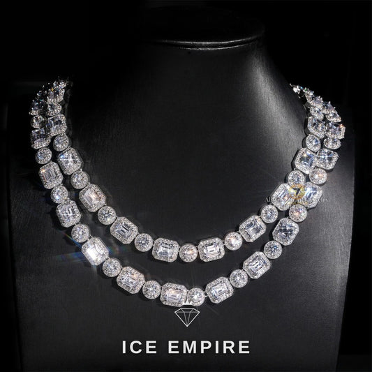 Iced Out Rose Gold Plated Moissanite Cuban Chain