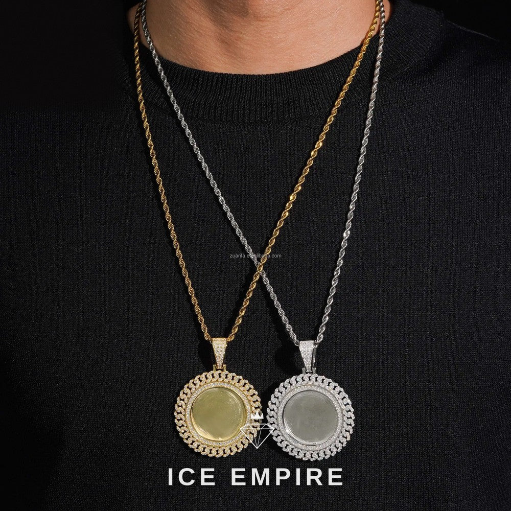Iced Out 925 Silver Moissanite Pendant