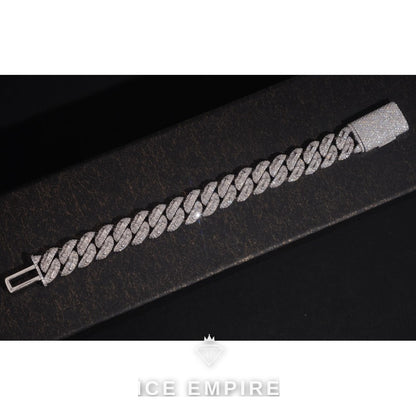 Iced Out Rose Gold Plated Moissanite Cuban Chain