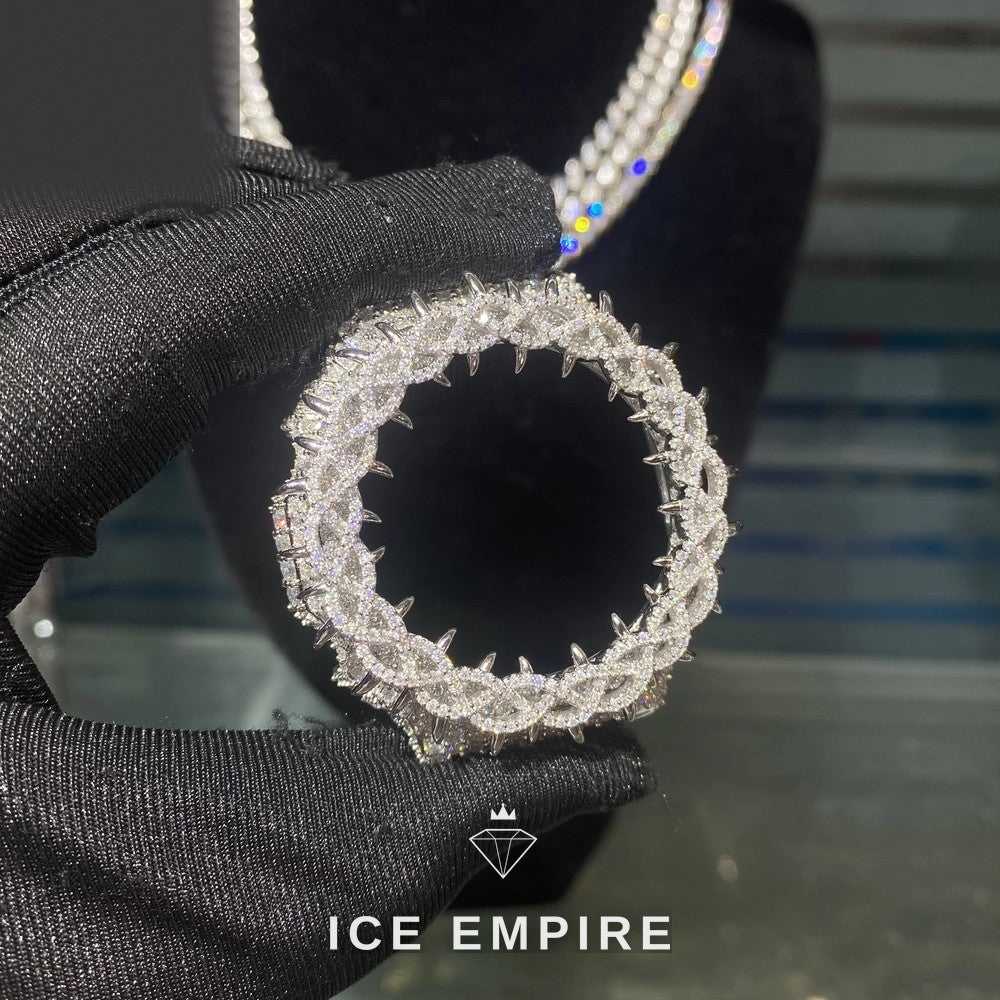 Iced Out 925 Silver Moissanite Watch