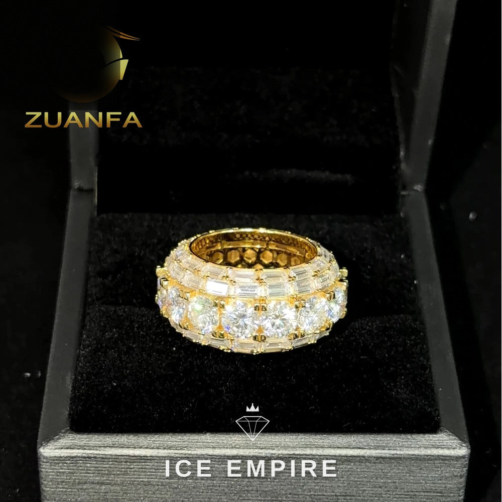 Iced Out 925 Silver Moissanite Cuban Chain