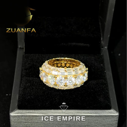 Iced Out 925 Silver Moissanite Cuban Chain