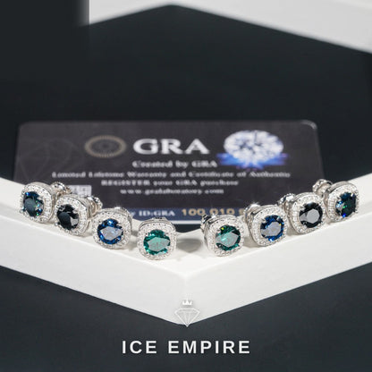 Iced Out 925 Silver Moissanite Earrings