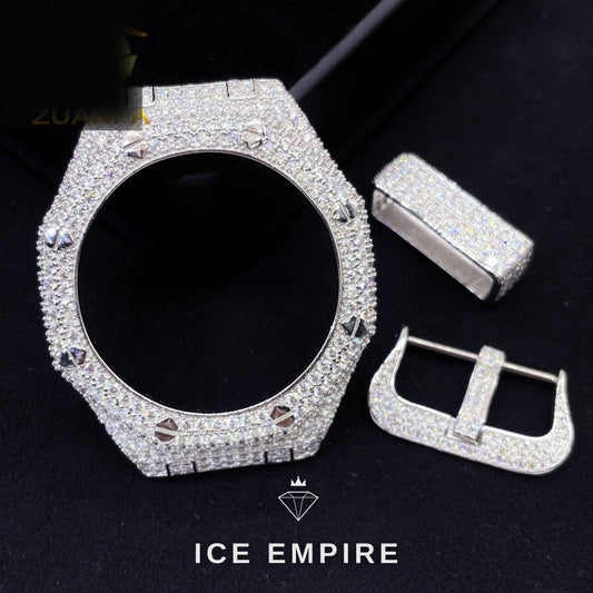 Iced Out 925 Silver Watch