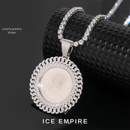 Iced Out Cross 925 Silver Moissanite Pendant