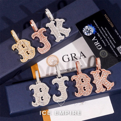 Iced Out 925 Silver Pendant