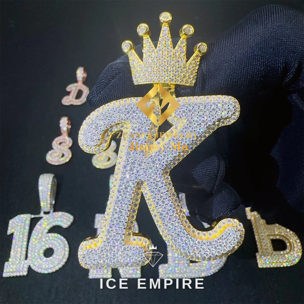 Iced Out 925 Silver Pendant
