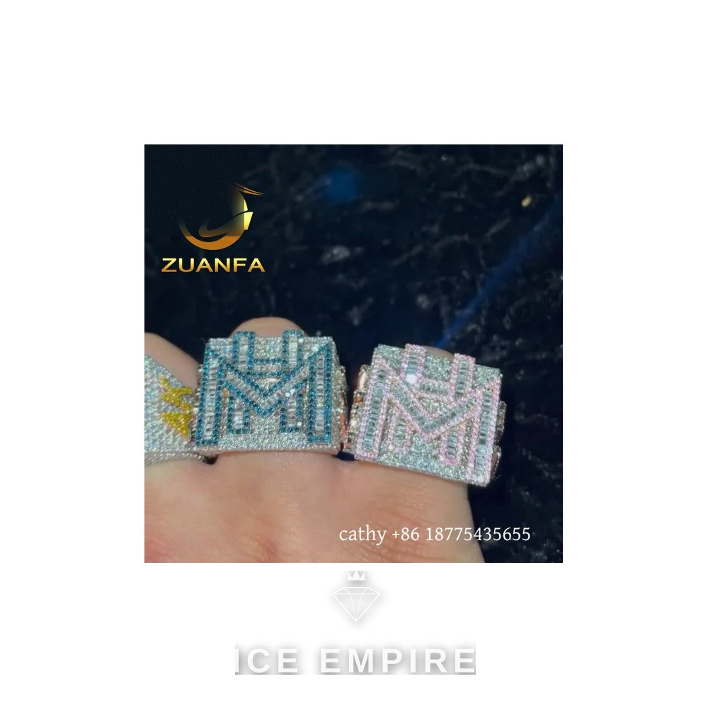 Iced Out 925 Silver Ring