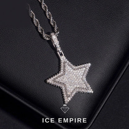 Iced Out 925 Silver Pendant