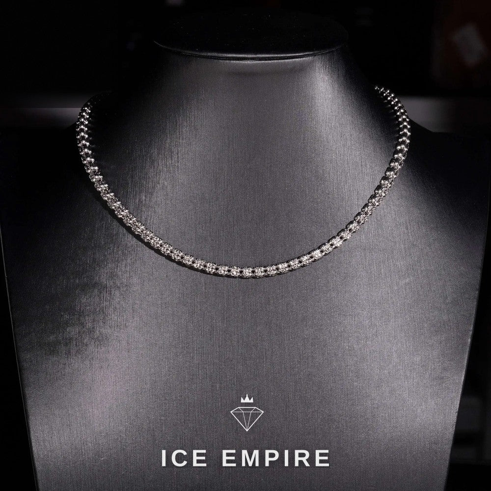 Iced Out Rose Gold Cuban Chain