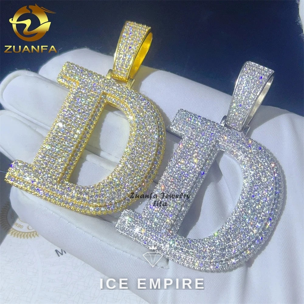Iced Out Gold Plated Moissanite Pendant