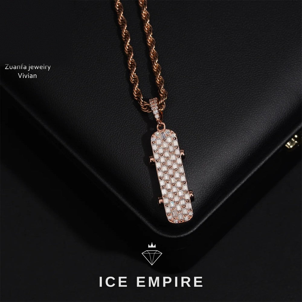 Iced Out 925 Silver Moissanite Pendant
